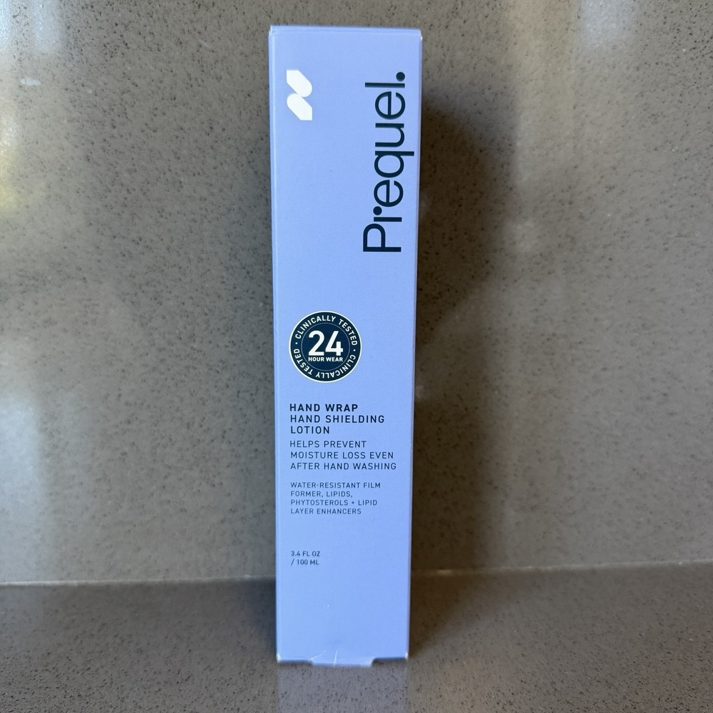 Prequel Hand Wrap Hand Shielding Lotion 3.4oz 100ml Water Resistant 24 Hour Wear